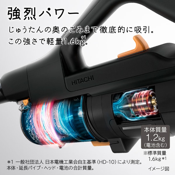 在庫あり　掃除機 日立 コードレススティッククリーナー パワーブーストサイクロン サイクロン式 1.6kg サテンブラック PV-BH900SM-K