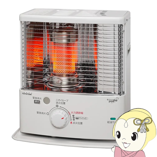 石油ストーブ トヨトミ 木造8畳/鉄筋10畳まで RS-S2924-W ホワイト コンパクト おしゃれ