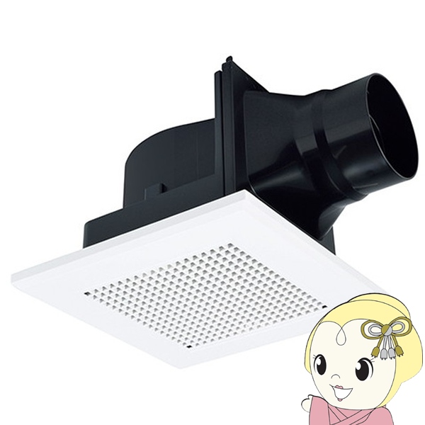 三菱電機 換気扇ダクト用換気扇 天井埋込型 24時間換気機能付 サニタリー用 接続パイプφ100mm 埋込寸法180mm VD-10ZVC7の通販は 9,000円