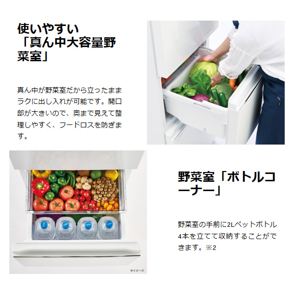 [予約 約1週間以降]冷蔵庫【標準設置費込】 Haier ハイアール 右開き 335L 3ドア チャコールブラック JR-CV34C-K_2