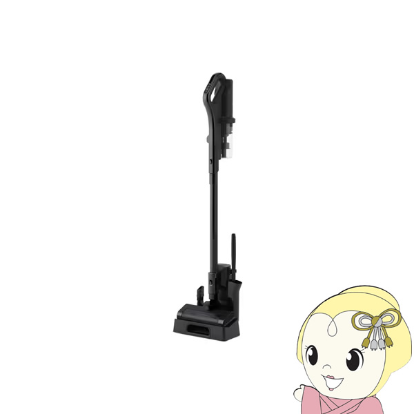 掃除機 アイリスオーヤマ 充電式 サイクロンスティッククリーナー ブラック SCD-185PM-B