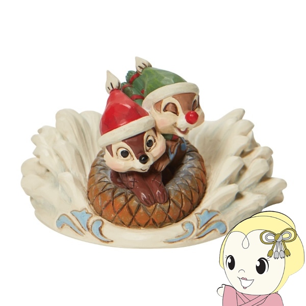 在庫あり　enesco エネスコ フィギュア ディズニー・トラディション チップ＆デール ソリ滑り Disney Traditions 6008975