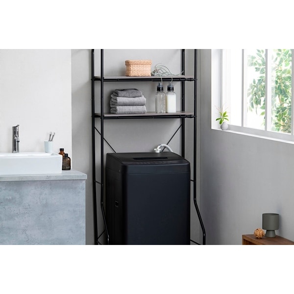 洗濯機 【京都は標準設置込み】IAW-T504-B アイリスオーヤマ 5.0kg 全自動洗濯機 縦型 ブラック 部屋干しモード搭載 コンパクト