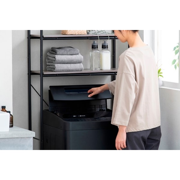 洗濯機 【京都は標準設置込み】IAW-T504-B アイリスオーヤマ 5.0kg 全自動洗濯機 縦型 ブラック 部屋干しモード搭載 コンパクト