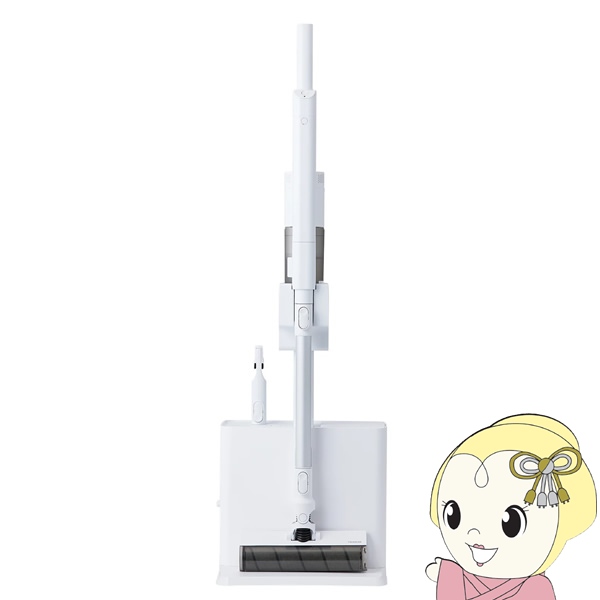 掃除機 TWINBIRD ツインバード コードレススティッククリーナー ドック吸引式 2.0Lの大容量ダストパック サイクロン式 ホワイト TC-E292W