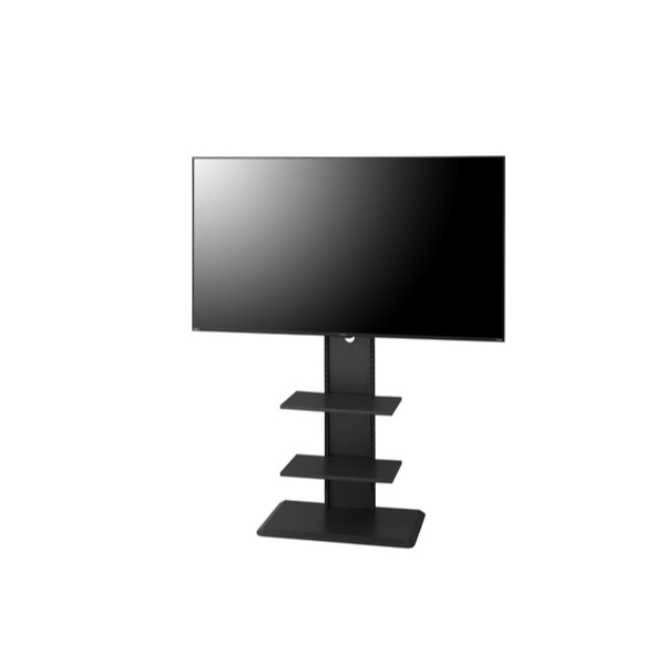 アイリスオーヤマ スタンドテレビ台 UTS-700R-BO ブラックオーク テレビ台 ハイタイプ 壁掛け風 テレビスタンド 壁寄せ スタンド_2