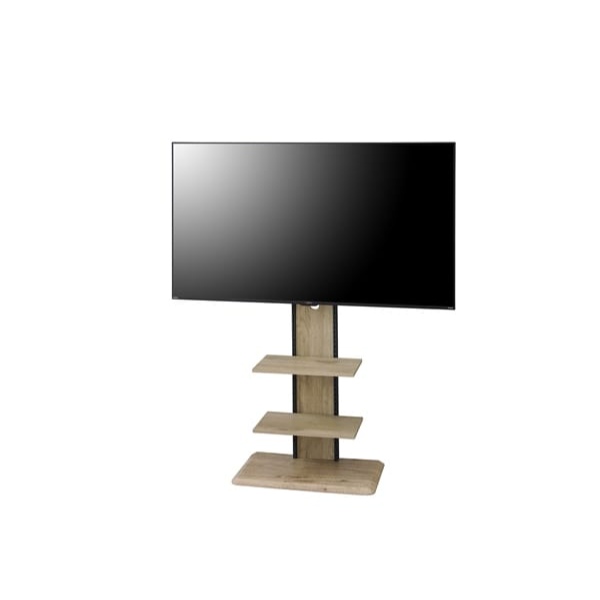 アイリスオーヤマ スタンドテレビ台 UTS-700R-LN ライトナチュラル テレビ台 ハイタイプ 壁掛け風 テレビスタンド 壁寄せ スタンド_2