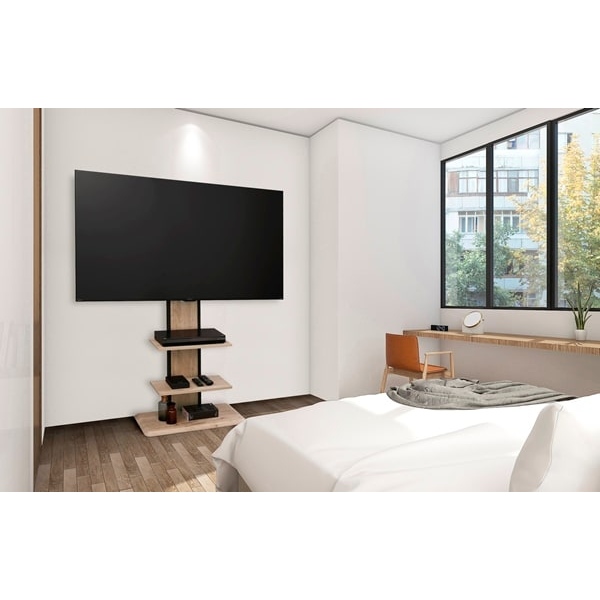 アイリスオーヤマ スタンドテレビ台 UTS-700R-LN ライトナチュラル テレビ台 ハイタイプ 壁掛け風 テレビスタンド 壁寄せ スタンド_7