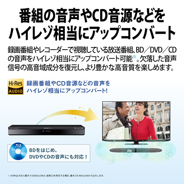 ブルーレイディスクレコーダー SHARP シャープ AQUOS アクオス 2TB 4Kチューナー内蔵 4Kレコーダー 4B-GT3シリーズ 4B-C20GT3