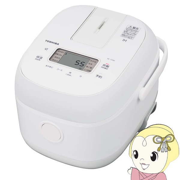 炊飯器 東芝 TOSHIBA IHジャー炊飯器 3合炊き ホワイト RC-5XW-Wの通販は