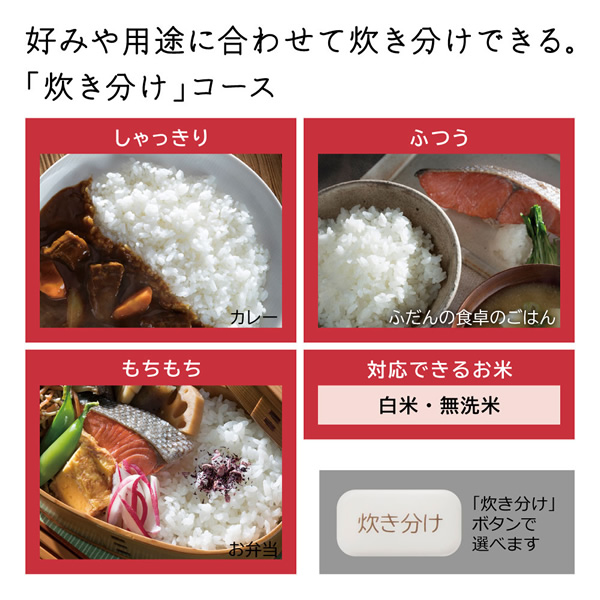 炊飯器 日立 HITACHI 圧力IH炊飯ジャー 5.5合炊き チャコールグレー RZ-Y100HJ-H_7