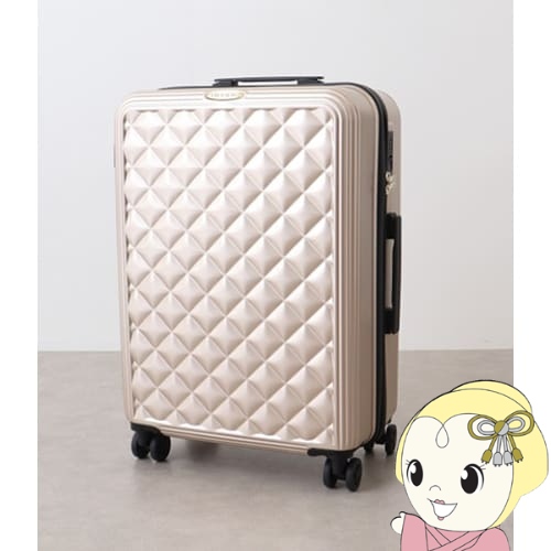 セシルマクビーCECIL McBEE Sサイズ キルト風キャリーケース ゴールド セシルマクビー CECIL McBEE Sサイズ キルト風キャリーケース