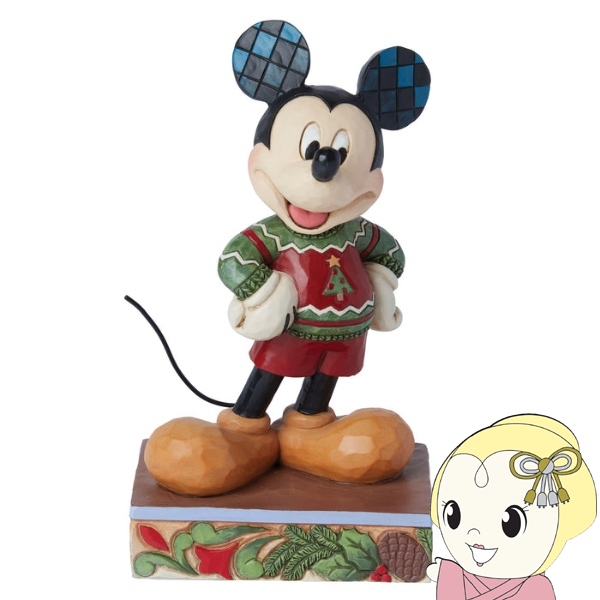 enesco エネスコ フィギュア  ディズニー・トラディション クリスマスセーターを着たミッキー 6015002