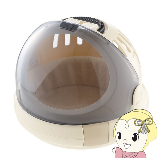 リッチェル コロル おでかけネコベッド Ｍ キャリーケース 猫用 8kg以下 キャリー 外出用 ベージュ 056293の通販は