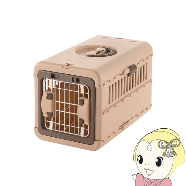 リッチェル キャンピングキャリー 折り畳み Ｓ 超小型犬 猫 うさぎ用 体重目安〜5kg 折りたたみ ダークブラウン 059930