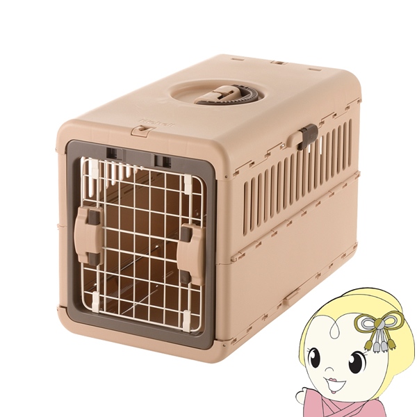 リッチェル キャンピングキャリー 折り畳み Ｍ 超小型犬 小型犬 猫用 体重目安〜8kg  折りたたみ ダークブラウン 059933