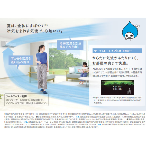 エアコン 標準工事費込 14畳 4.0kw ダイキン ルームエアコン うるさらX RXシリーズ 単200V ホワイト S405ATRP-W