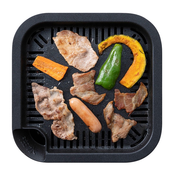 アイリスオーヤマ 減煙焼肉カセットコンロ IGC-GY1-H チャコール