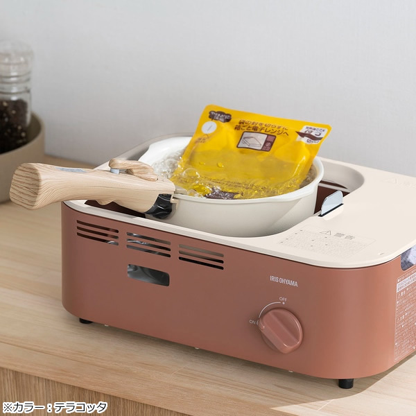 アイリスオーヤマ 減煙焼肉カセットコンロ IGC-GY1-H チャコール