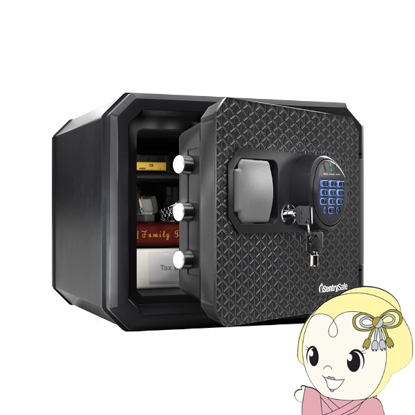SentrySafe テンキー式耐火・耐水金庫 鍵付き グレー系 SentrySafe