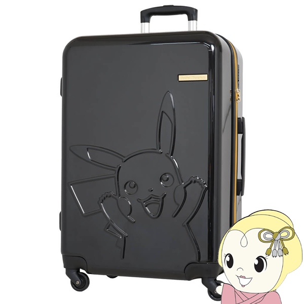キャリーケース ポケモン ピカチュウ スーツケース ブラック TSAロック搭載 62L 5泊から6泊程度 PK-0864-60BK 13,176円