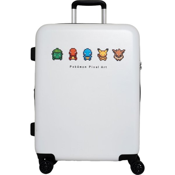 キャリーケース ポケモン ピクセルアート スーツケース ホワイト TSAロック搭載 59L/拡張時68L 5泊から6泊 PK-0881-56-00WH_5
