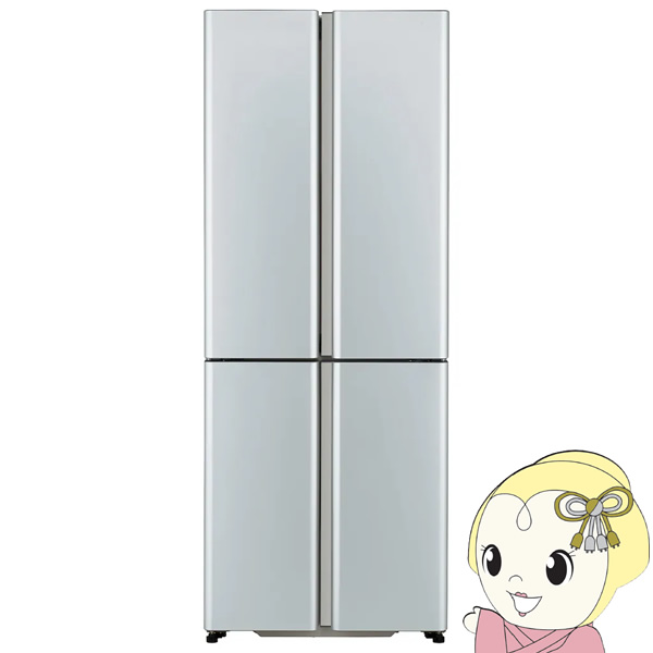 [予約 約1週間以降]冷蔵庫 【標準設置費込】 AQUA アクア 420L 4ドア TZシリーズ サテンシルバー AQR-TZ42R-S ぎおん