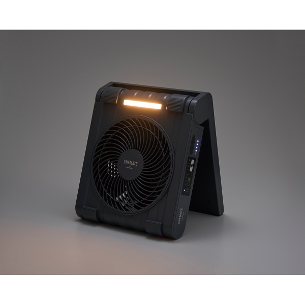 在庫あり　アピックス ソーラーパワーファン APF-565L-GY 扇風機 ソーラー充電 防水IPX4 LEDライト付 スマホ充電 防災 節電 グレー APIX_7