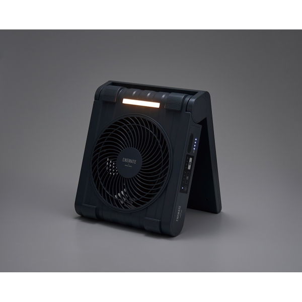 在庫あり　アピックス ソーラーパワーファン APF-565L-GY 扇風機 ソーラー充電 防水IPX4 LEDライト付 スマホ充電 防災 節電 グレー APIX_8