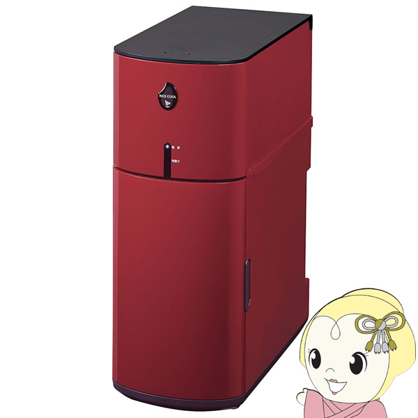 小型保冷米びつ エムケー精工 ライスクール 5kg クラシックレッド HRC-05SR