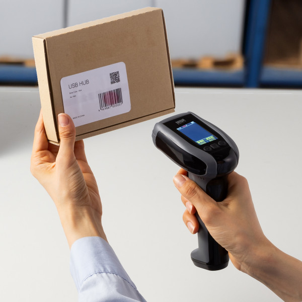 サンワサプライ バーコードリーダー 無線 Bluetooth 2.4GHz 有線 USB 1次元 2次元 QRコード 液晶画面付き 図書館 物流管理 BCR-BT2D13BK