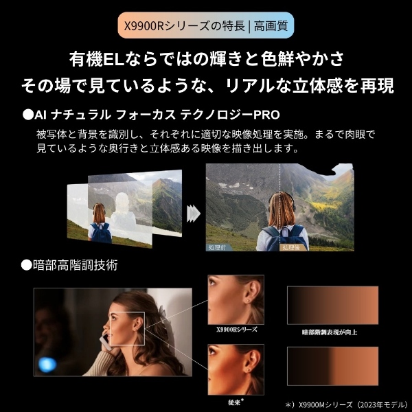 テレビ TVS REGZA 4K有機ELテレビ REGZA レグザ 55V型 4Kチューナー内蔵 YouTube 対応 55X9900R_5