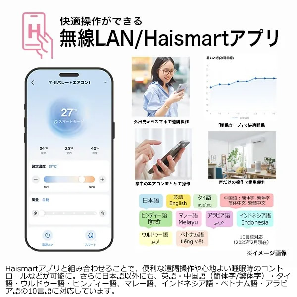 エアコン ハイアール 2025年 huu フー MXシリーズ ホワイト JAA-MX255A-W 8畳用 単相100V フィルター自動お掃除機能付き_7
