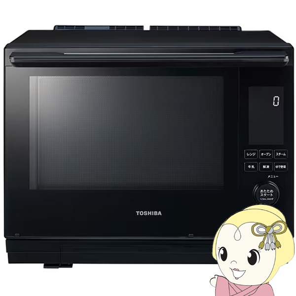過熱水蒸気オーブンレンジ 東芝 TOSHIBA 石窯ドーム 30L 2段調理対応 グランブラック ER-D3000B-K