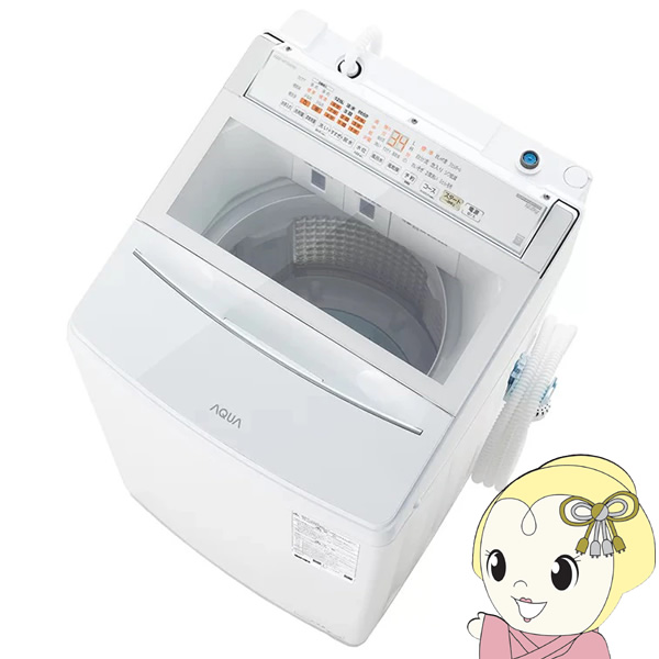 全自動洗濯機 【標準設置費込み】 AQUA アクア 10.0kg ホワイト VPシリーズ AQW-VP10A-W　ぎおん