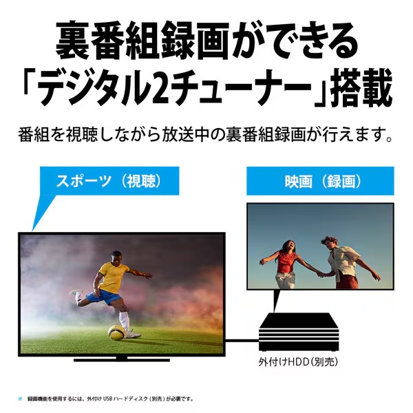 テレビ 2T-C24GE1 SHARP シャープ AQUOS アクオス GE1ライン 液晶テレビ 24V型 ハイビジョン 外付HDD対応_6