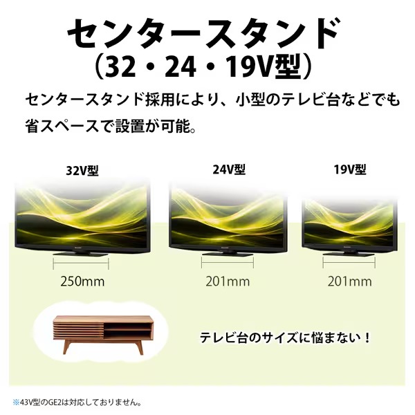テレビ 2T-C24GE1 SHARP シャープ AQUOS アクオス GE1ライン 液晶テレビ 24V型 ハイビジョン 外付HDD対応_9