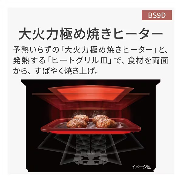 在庫あり　スチームオーブンレンジ パナソニック Panasonic ビストロ Bistro 2段調理タイプ 30L ブラック NE-BS9D-K_5