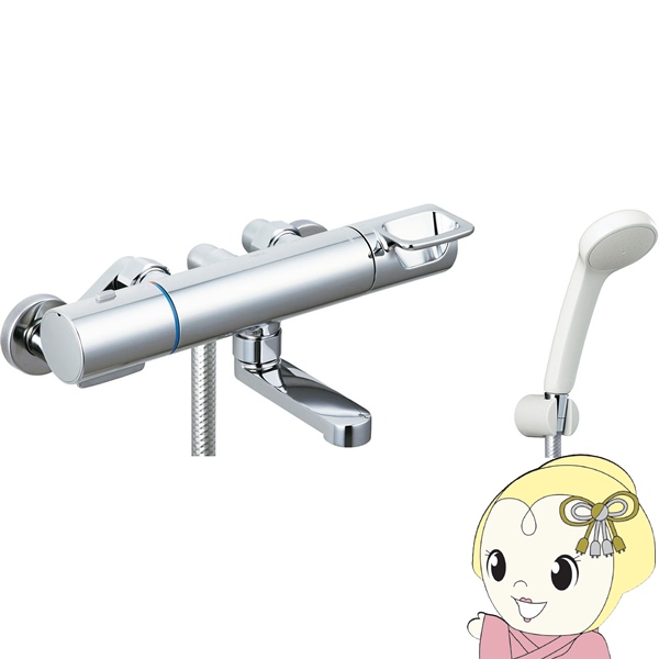LIXIL サーモスタット付シャワーバス水栓 クロマーレS エコフルシャワー BF-KA147TSG スパウト長さ90mm
