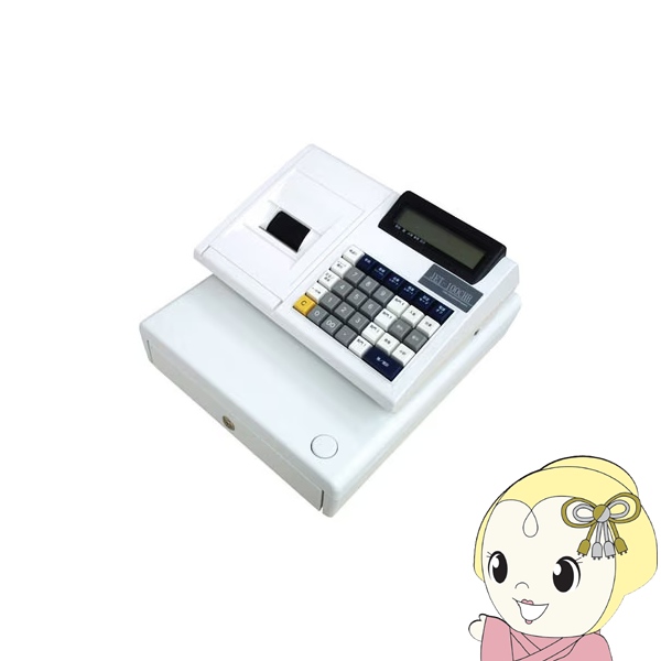 レジスター クローバー電子 電子レジスター JET-100CHR 普通紙タイプ 小型 シンプルタイプ
