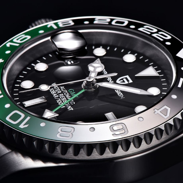 腕時計 メンズ PAGANI DESIGN PD-1662 自動巻き 緑/黒ベゼル