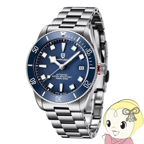 腕時計 メンズ PAGANI DESIGN PD-1671 自動巻き ブルー 42mm 日付表示