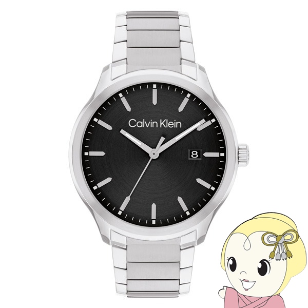 【並行輸入品】 腕時計 Calvin Klein カルバンクライン 25200348 Define ディファイン 43MM ブラック文字盤 日付表示 メンズ