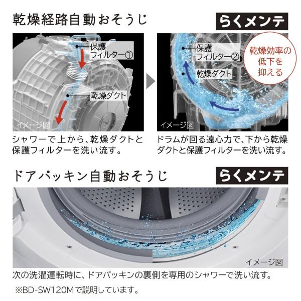 [予約 約1-2週間以降]ドラム式洗濯乾燥機 【標準設置費込】 日立 HITACHI 洗濯12kg 乾燥6kg 右開き ホワイト BD-SW120MR-W_3