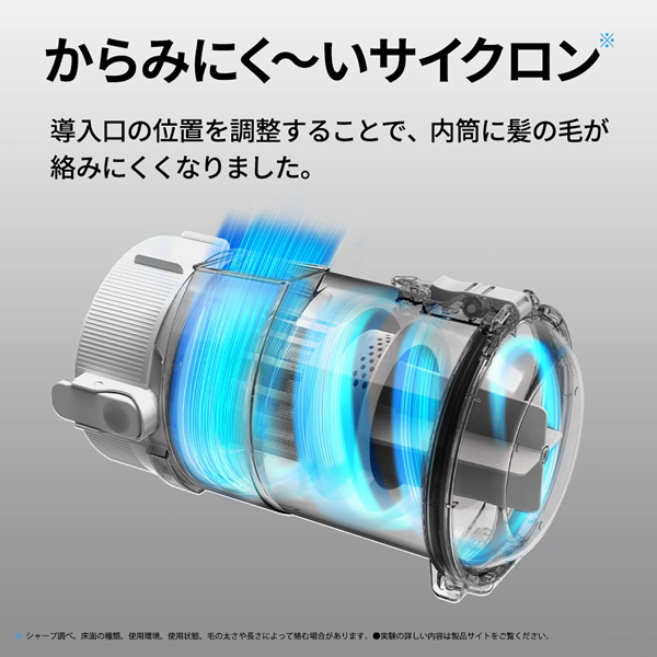 掃除機 SHARP シャープ サイクロン式スティッククリーナー ホワイト RACTIVE Air POWER EC-SR11-W_12