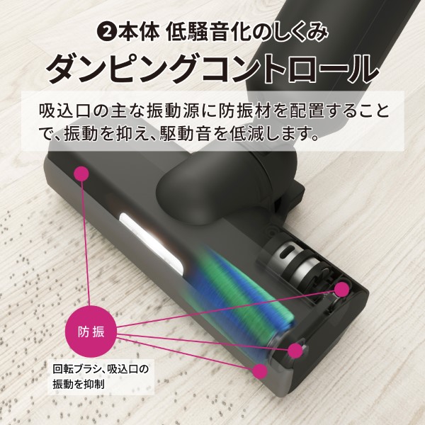 掃除機 SHARP シャープ コードレススティック掃除機 ステーションタイプ グレー系 RACTIVE Air STATION EC-XR2-H_6