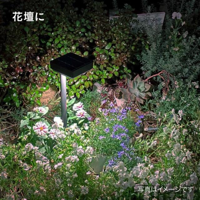 ひかりノベーション SUNCHARGE サンチャージ 花のひかり 2個セット 置くだけ 太陽光 花壇 LGS-LH02P_13