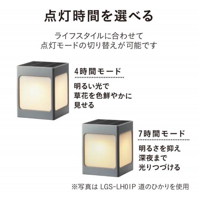 ひかりノベーション SUNCHARGE サンチャージ 花のひかり 2個セット 置くだけ 太陽光 花壇 LGS-LH02P_9