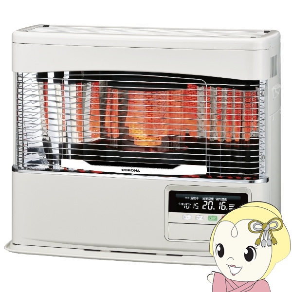 [予約]コロナ FF式輻射石油ストーブFF-6825PK-W ホワイト PKシリーズ FF式輻射（ラウンドタイプ） 木造18畳 コンクリート28畳
