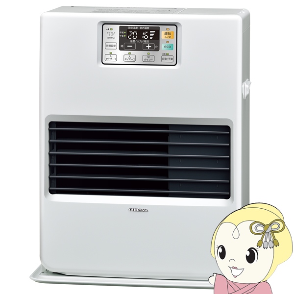 予約]コロナ FF式温風 石油ストーブ FF-VG35YK-W 石油ファンヒーター